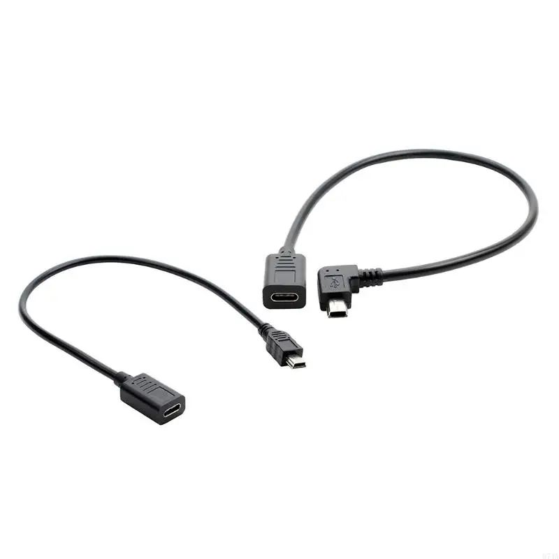 

USB C Female to Mini Male Adapter Type C to A Cable Adapter for Phone PC 67JA