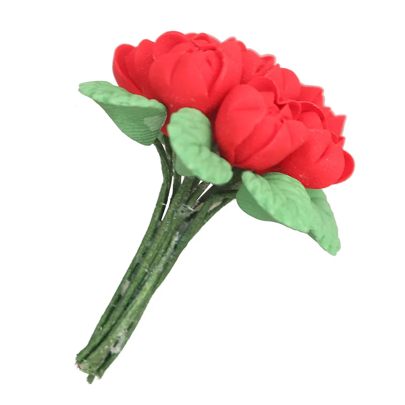 1:12 Miniature Boutonniere Doll House Accessories Micro-scene Model Multicolor Resin Bouquet Ornament Exquisite Handmade Toys