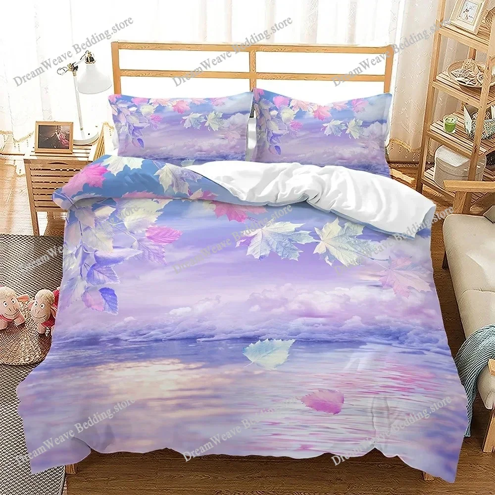 

3D Print Japanese Cherry Blossoms Theme Bedding Set Duvet Cover Bed Set Quilt Cover Pillowcase Comforter King Queen Size Adult