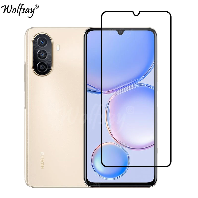 Full Cover Tempered Glass For Huawei Nova Y71 Screen Protector Huawei Nova Y71 Y70  Y90 Camera Glass For Huawei Nova Y71 Glass