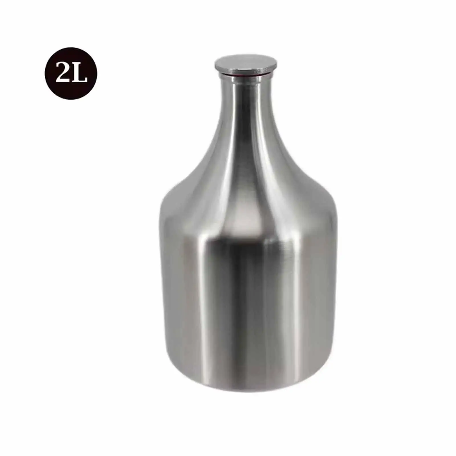 Stainless Steel Beer Growler Keg Sturdy Lightweight, Accessories 2 L Carbonated Beer Growler