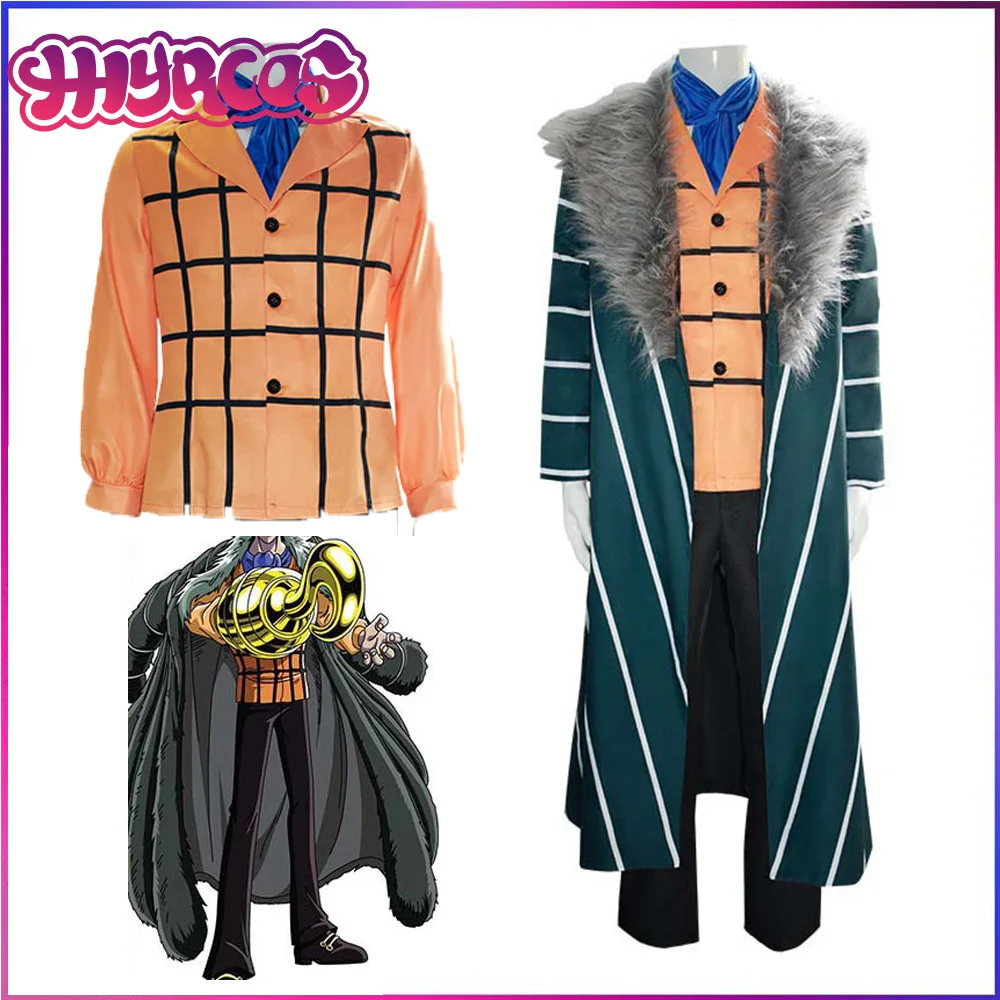 

4PCS Sir Crocodile Cosplay Anime Cosplay Crocodile Mr 0 Costume Uniform Cloak Suit Halloween Party Outfit for Men Woman