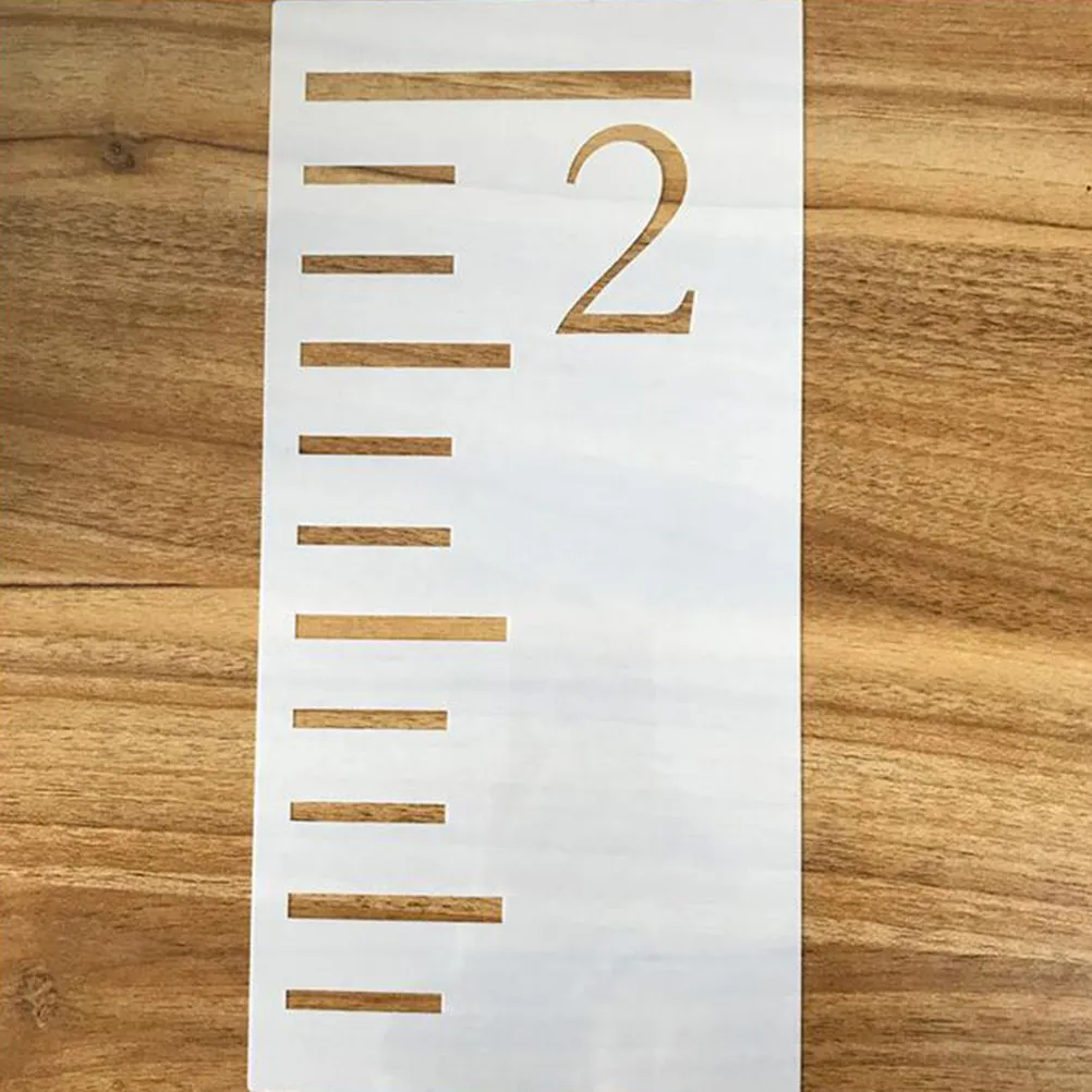 7Pcs Kids Growth Chart Stencil Set Reusable 7 Feet DIY Height Measuring Ruler Template for Kids Room Growth Tracking