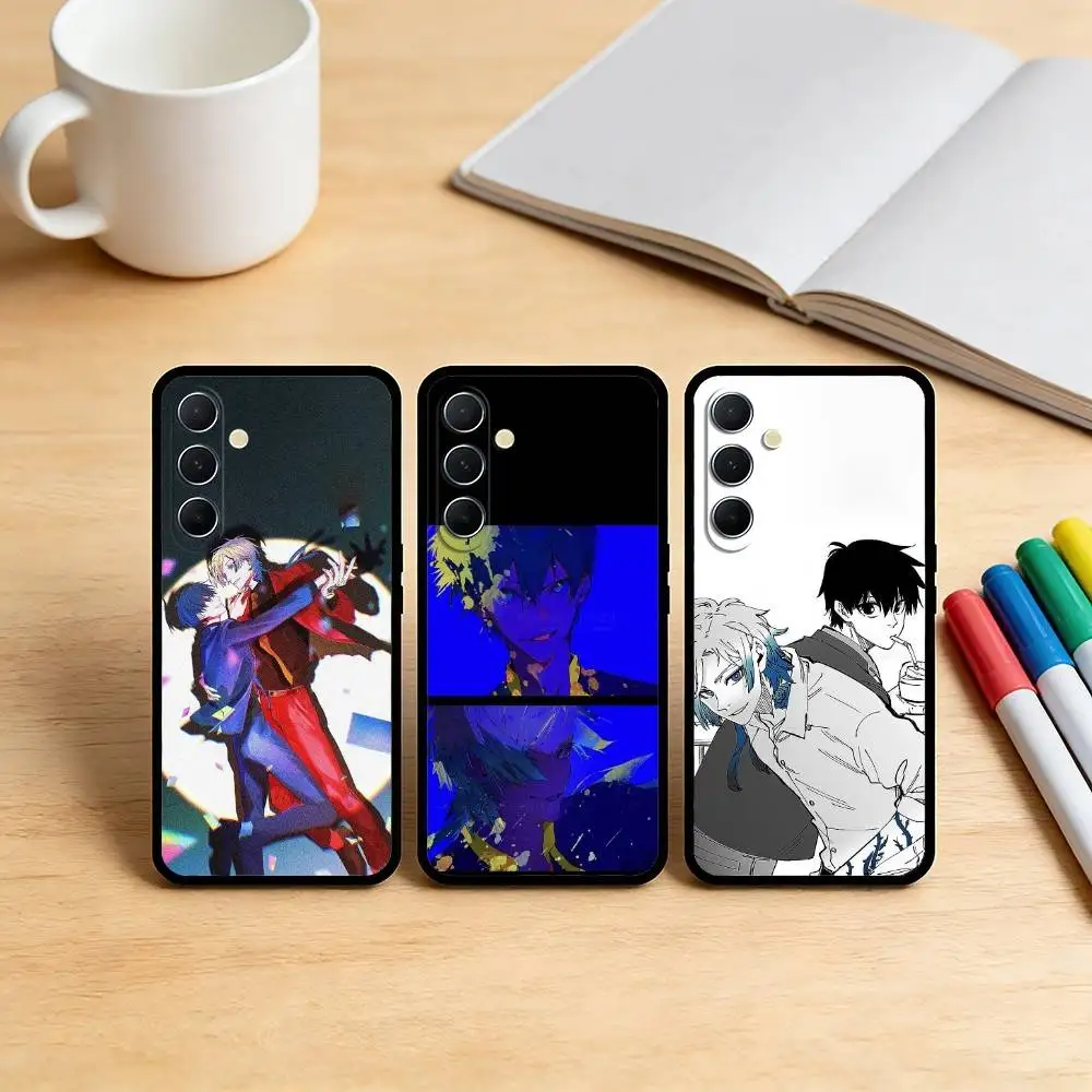 AAA Kaiser Isagi Yoichi B-Blue L-Lock Phone Case For Samsung S25,S24,S21,S22,S23,S30,Ultra,S20,Plus,Fe,Note,10,9,5G Black Cover