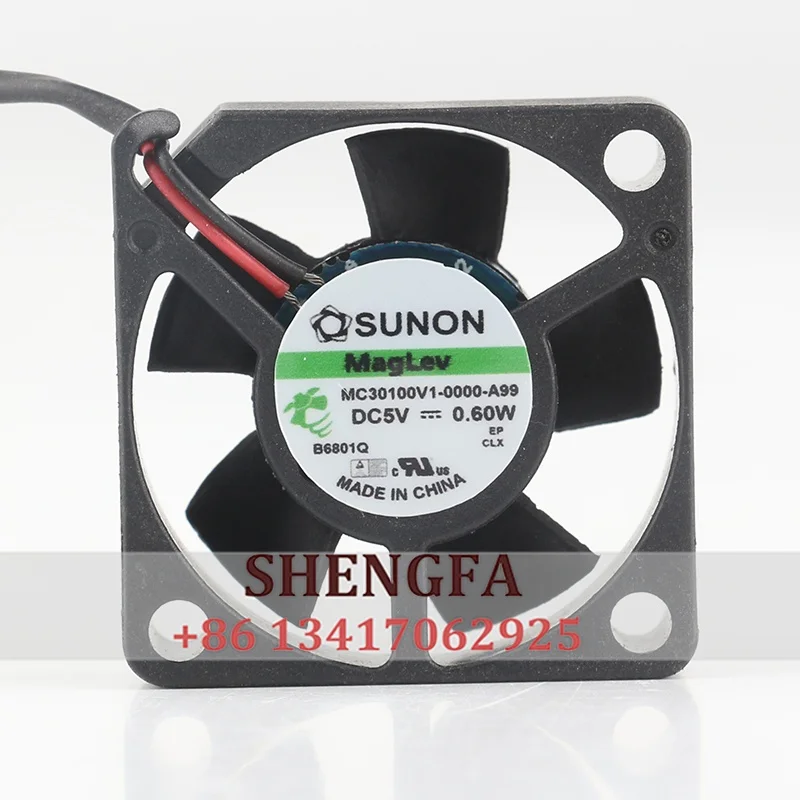 Newly built SUNON MC30100V1-0000-A99 3010 5V 0.60W 30X30X10MM 3CM cooling fan