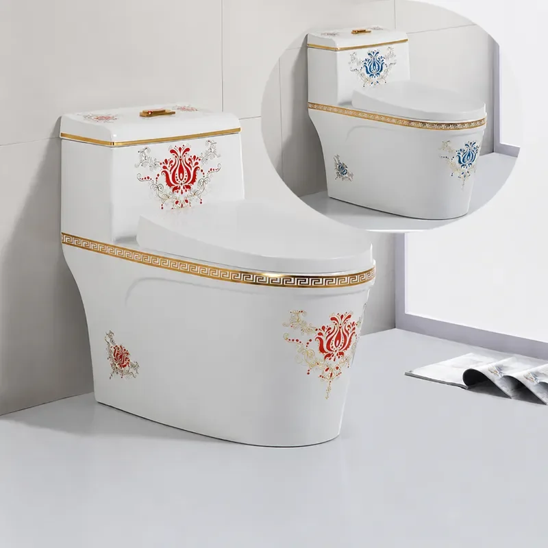 Wholesale Ceramic Color Toilet Silent Water Saving Super Swirl Flush Toilet Ware Chaozhou Guangdong