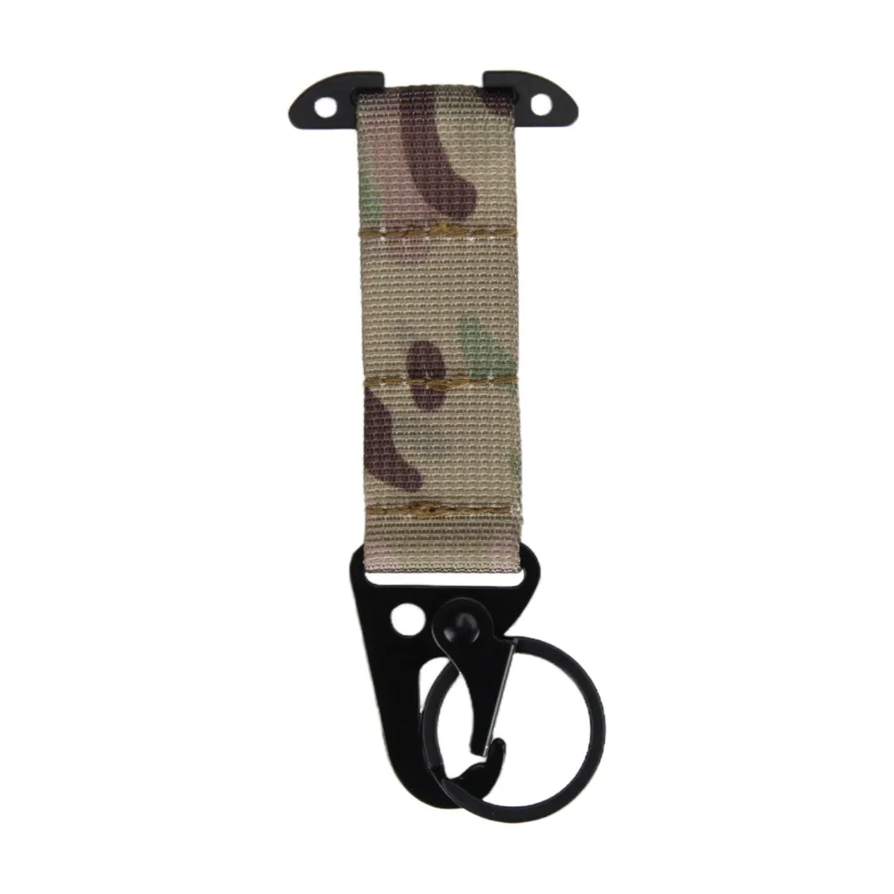 جديد متعدد الوظائف في الهواء الطلق الصدام هوك النايلون حزام بلون معلق حلقة تسلق المفاتيح في الهواء الطلق حزام مشبك الملحقات