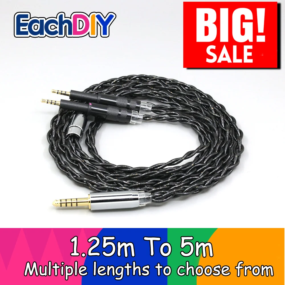 

99% Pure Silver Palladium Graphene Floating Gold Earphone Cable For DROP + Grell OAE1 OAE2 Headphone LN009024