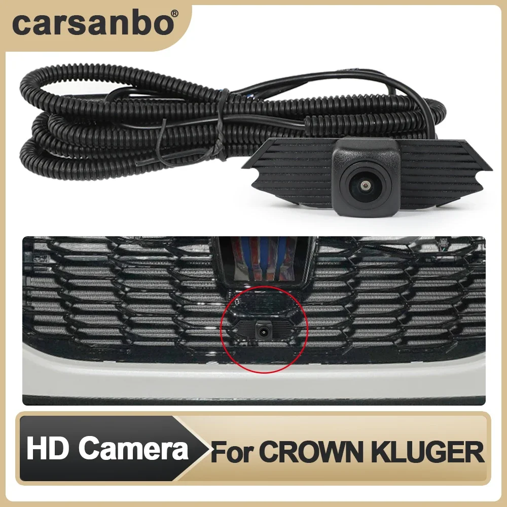 

Carsanbo Car Front View OEM Camera HD Night Vision Camera Fisheye Wide Angle150° Parking Monitoring System For 2021 CROWN KLUGER