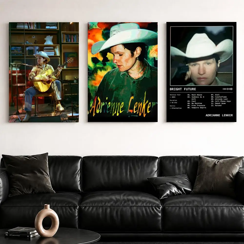 Singer Album A-Adrianne Lenker Framed Wall Painting Ready to Hang Canvas Poster for Bedroom Living Room Hallway Home Decor Gift