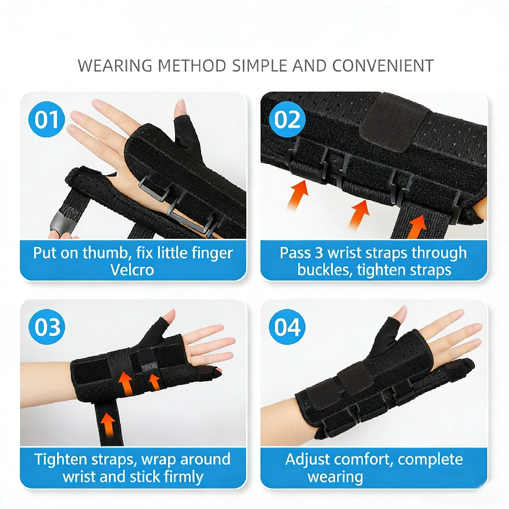 1pcs    Pinky Finger Splint, Trigger Finger Splints for Little Finger, Pinky Brace Wrist Support for Carpal Tunnel Arthritis