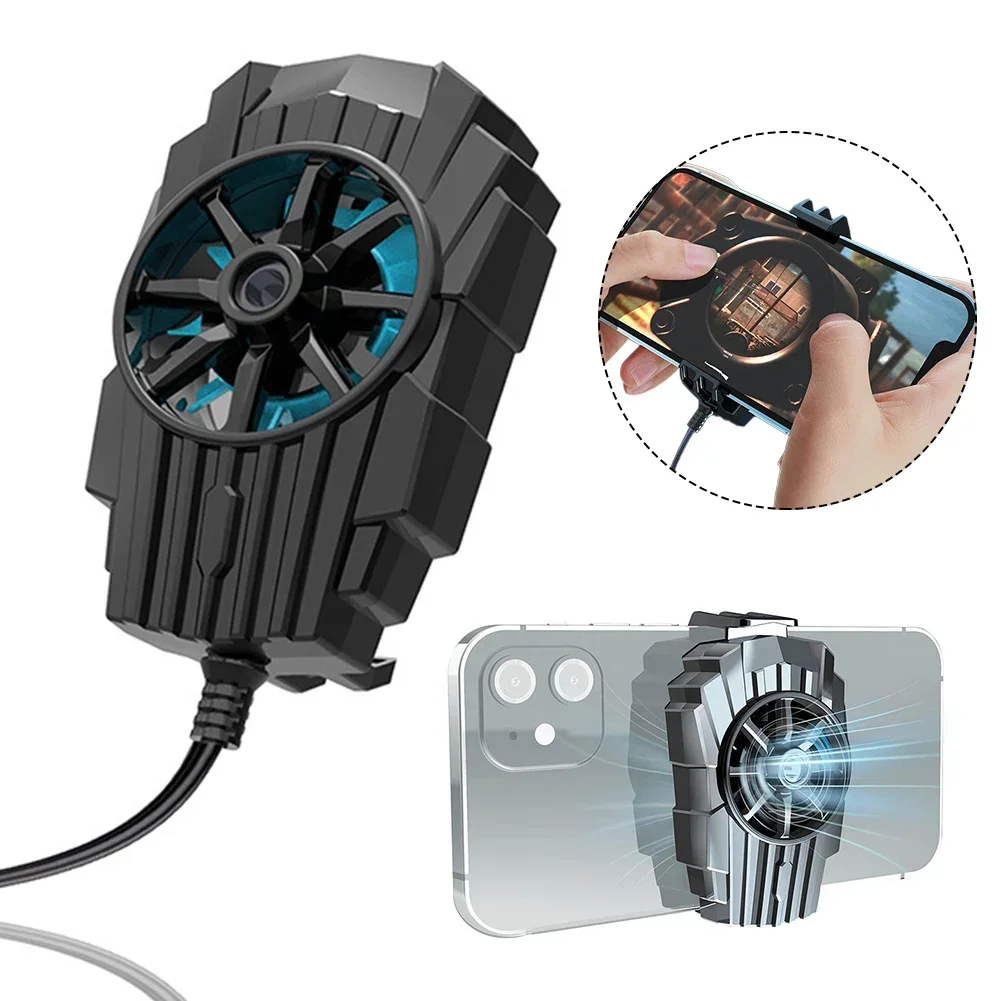 

Universal Mobile Phone Cooling Fan Radiator cooled Game Cooler Cell Phone Cool Heat Sink Mini