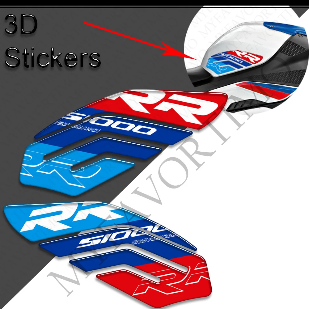 S1000 RR 2021 2022 2023 Motorcycle Fuel Tank Pad Decals For BMW S1000 M M1000RR S1000RR Body Fairing Protector Stickers Set