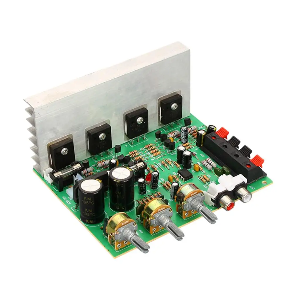 High Power DIY Amplifier Board Stereo Audio Amplifier Module 4558 Op Amp for Car Subwoofer System