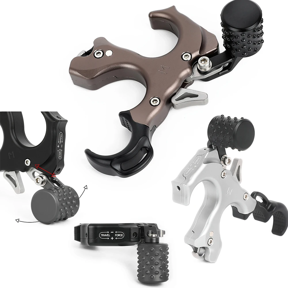 

3/4 Fingers Bow Release Aluminum Archery Compound Bow Release Aid Device Grip Sensitivity Adjustable Hunting Shooting LH/RH