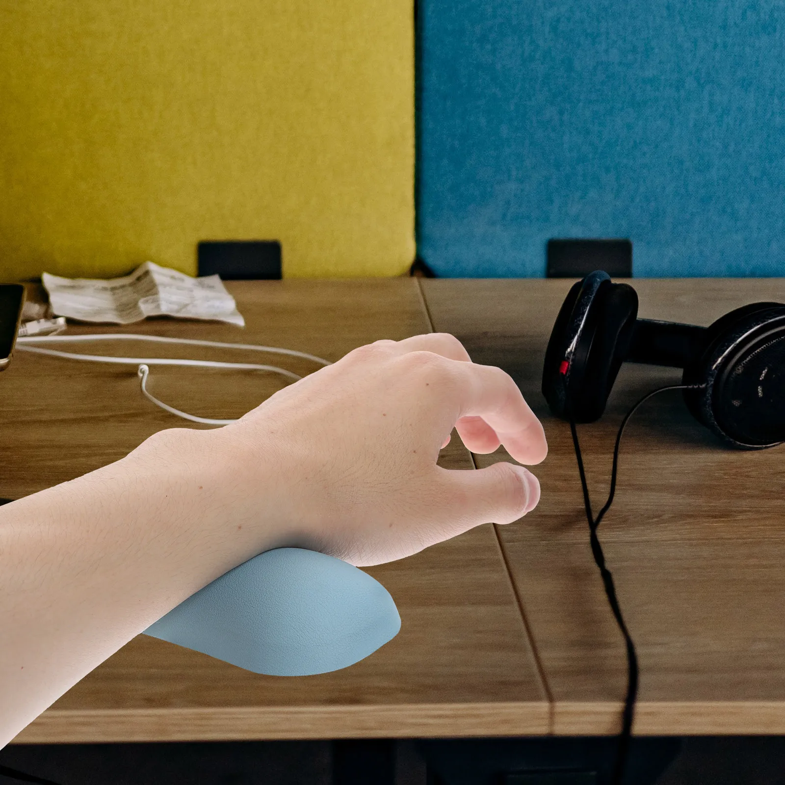 

Ergonomic Mouse Wrist Rest Pad Black Color Small Size Keyboard Hand Support Pillow Gaming Computer Office Travel