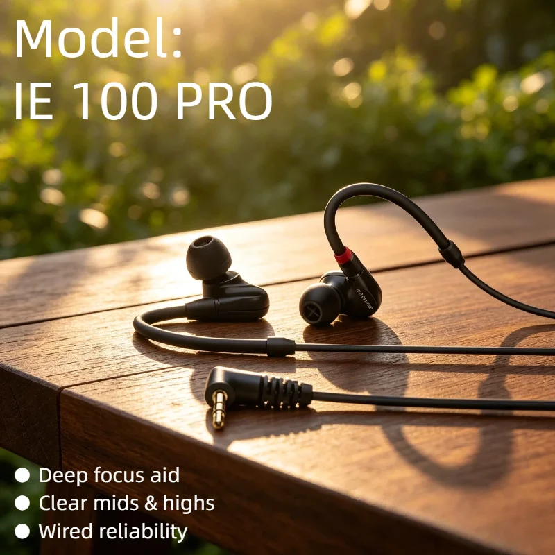 

Original IE 100 PRO Wired In-ear Monitor Dynamic Driver Spectrum Sound Passive Noise Cancelling Stage 2026 Black