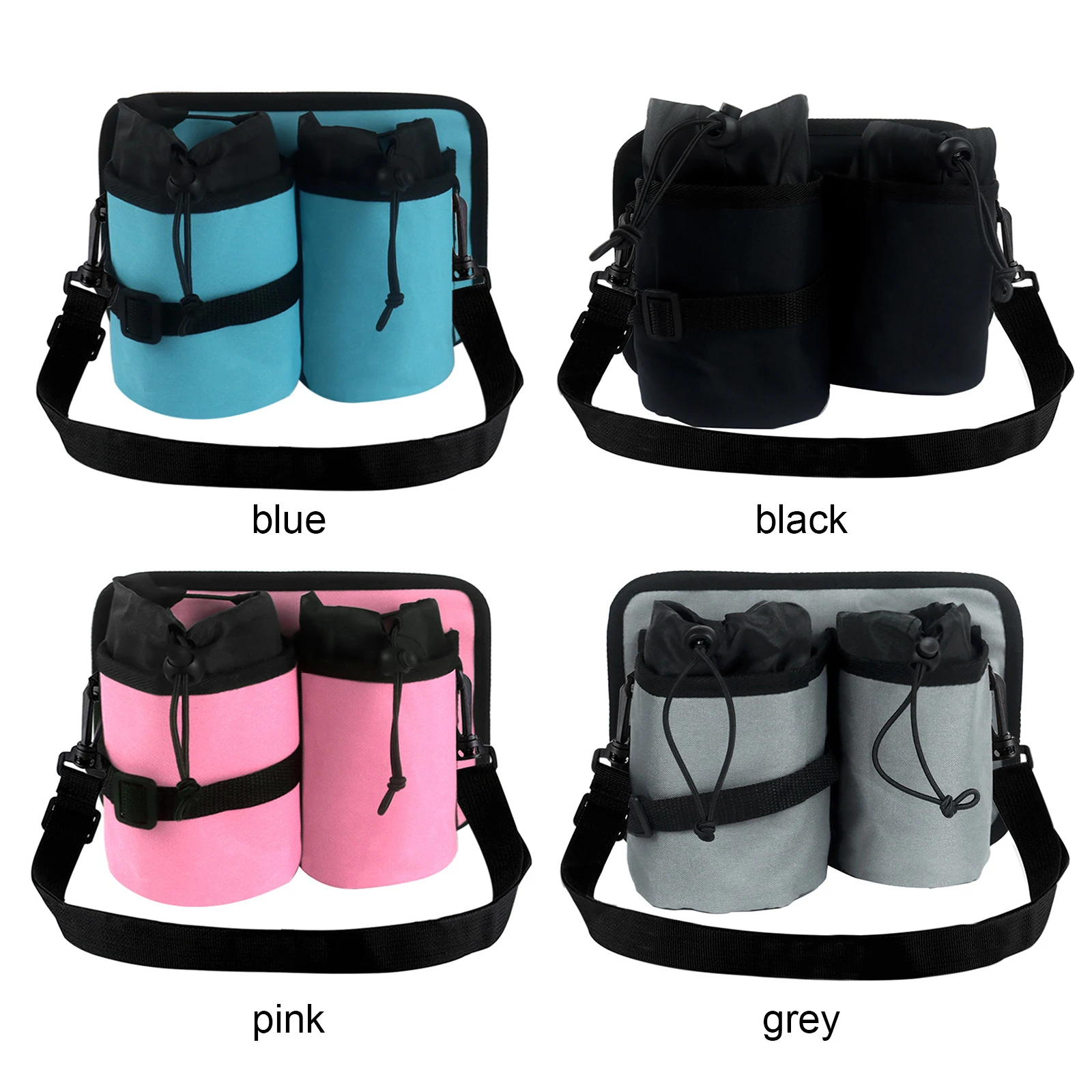 2 Compartment Travel Drink Bag Fits Roll Suitcase Handles Reusable Drink Carrier for Flight Attendants Travel Accessories Gifts