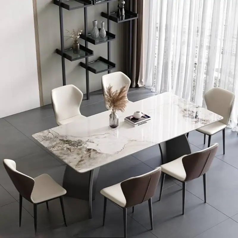 Long Office Design Dining Tables Heat Resistant Side Restaurant Dining Tables Modern Luxury Nordic Meuble De Cuisine Furniture