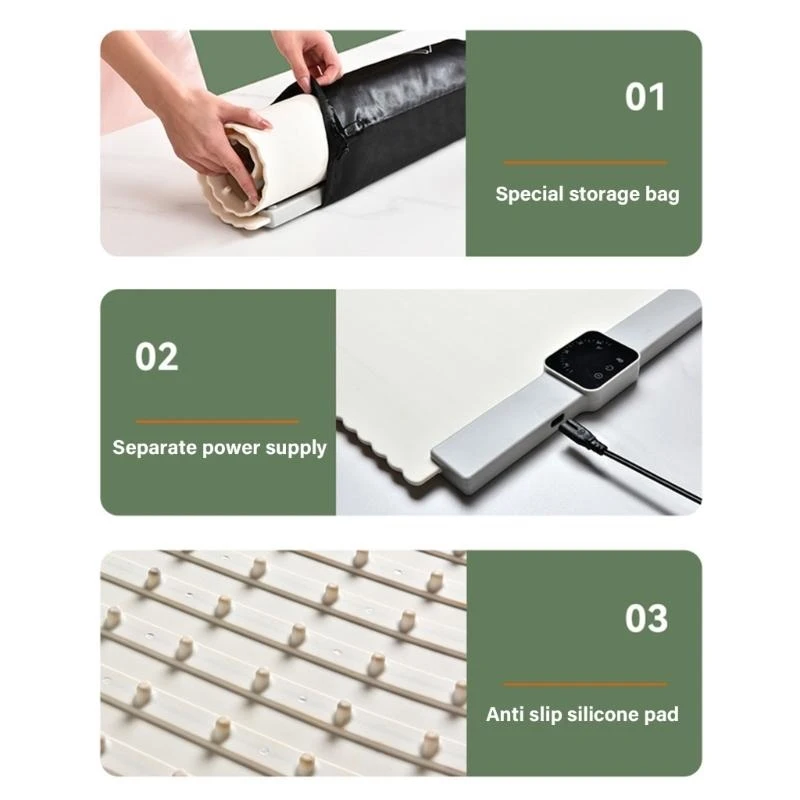 Tapetes aquecimento à prova d'água Ponto aquecimento Prave aquecimento elétrico Aquecimento TEXTURA SILICONE TEXTURA