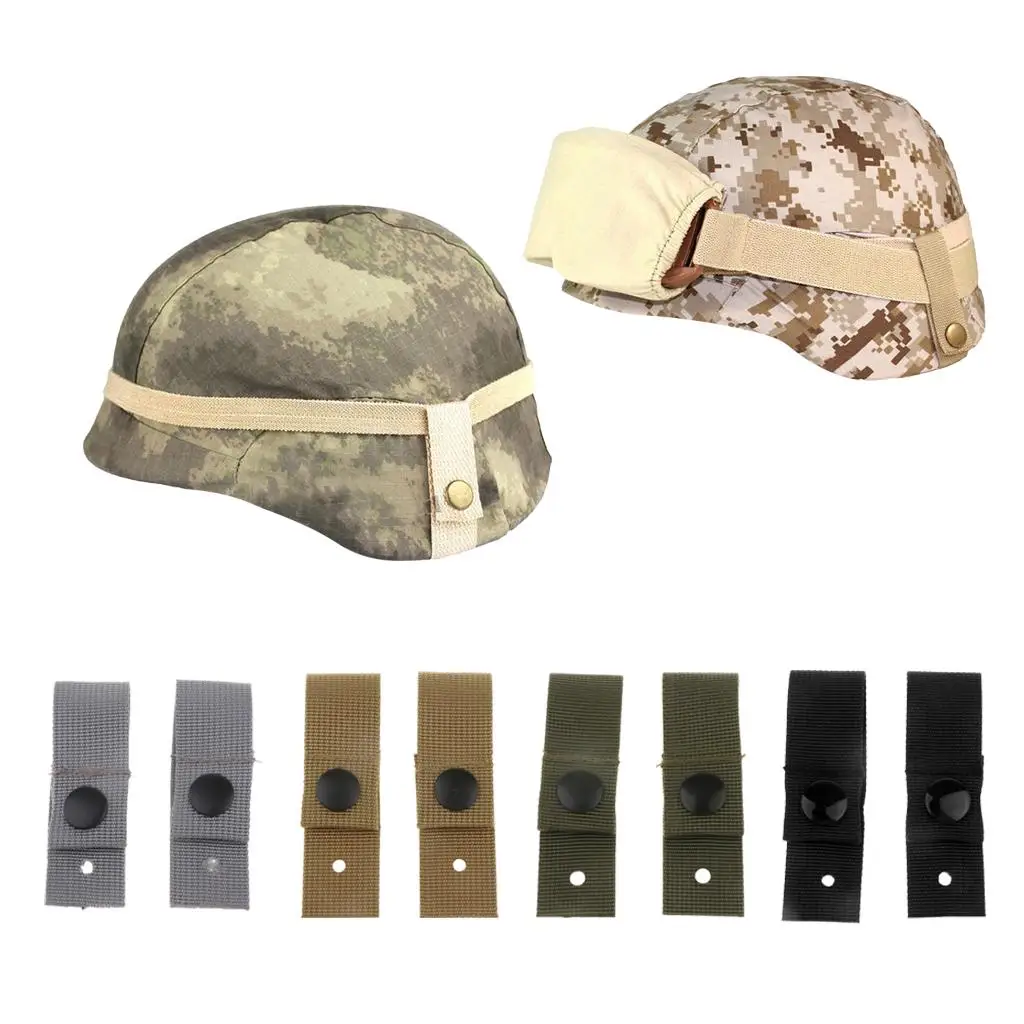 

2pcs Army Nylon Goggle Fastening Straps for MICH M88 ACH SDS Helmet