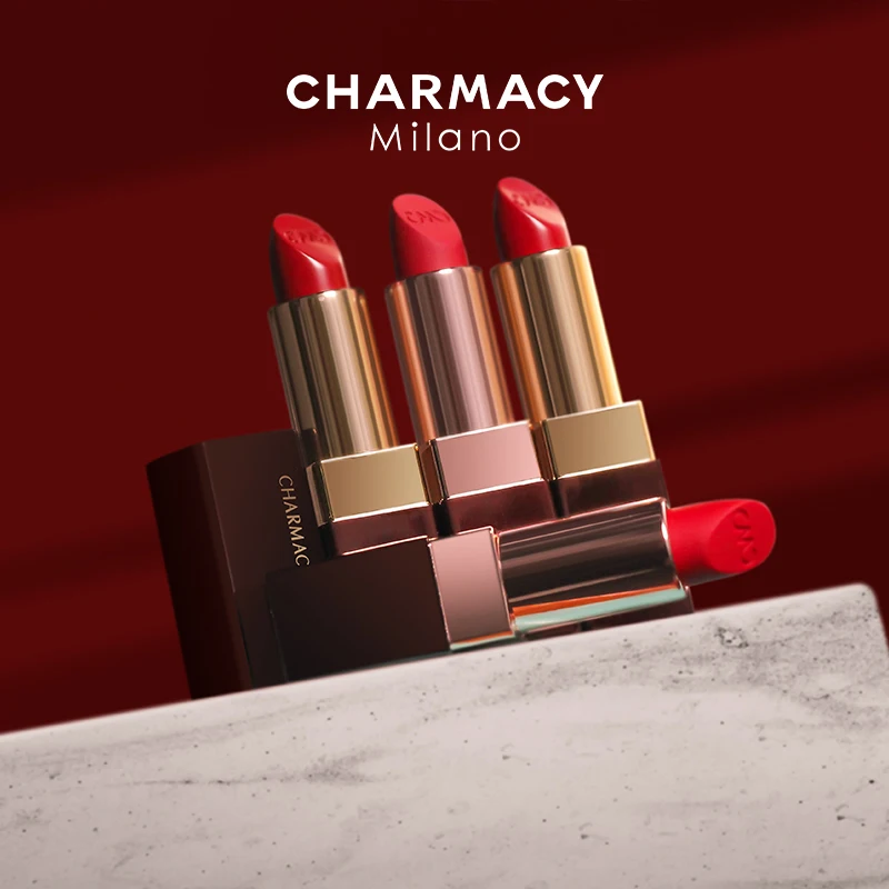 CHARMACY Luxury Velvet Moisturize Lipstick Long-lasting Easy to Wear Korean High Quality Lip Stick Makeup Cosmetic for Women