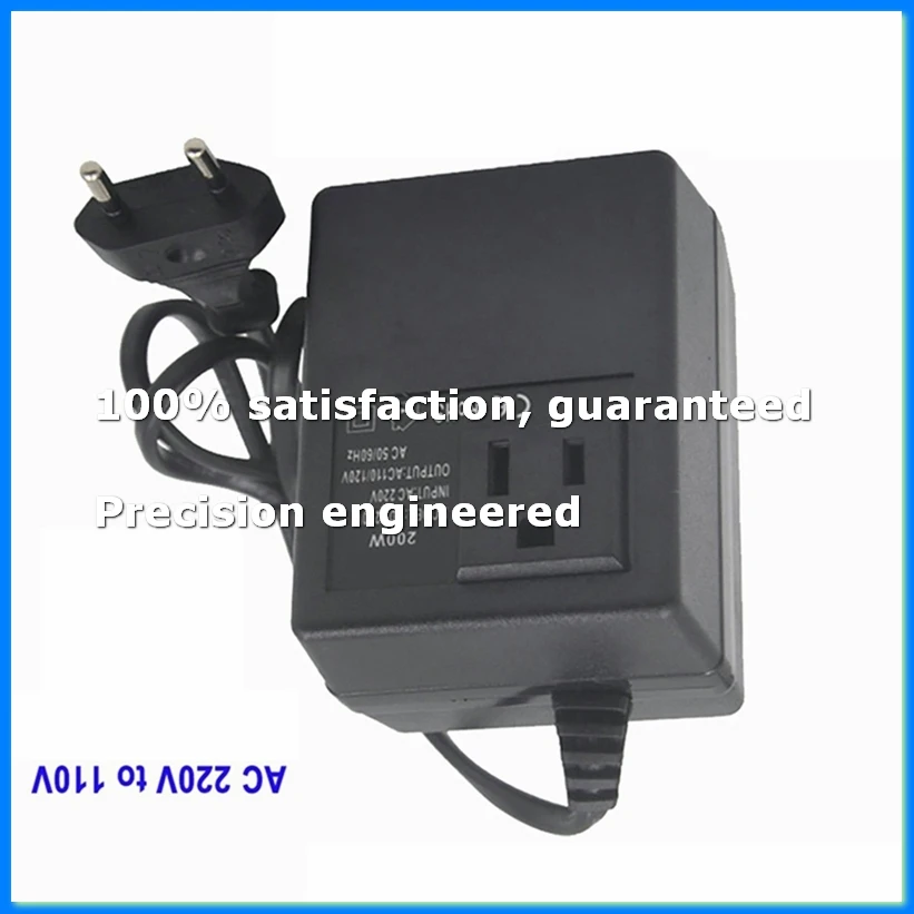 Power Transformer Voltage Regulator 220V to 110V Voltage Converter Step-Down Transformer Invert 200W EU Plug-ABVK