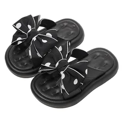 Sandalias de princesa antideslizantes para niña, Chanclas de playa para interiores, antideslizantes, suaves