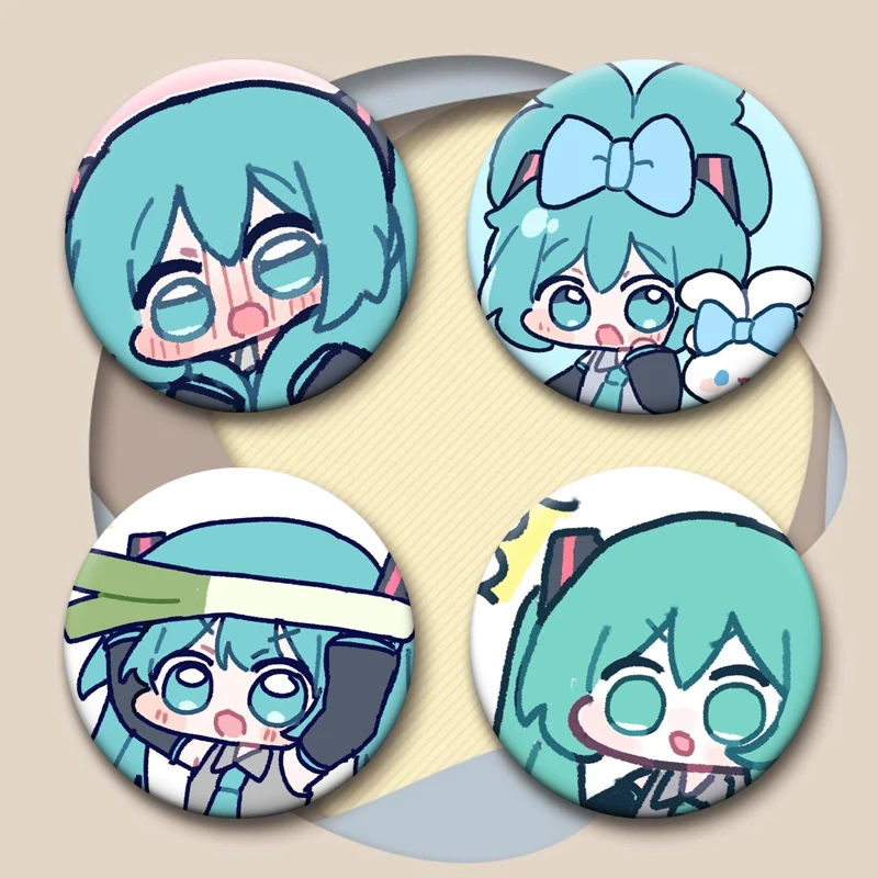 الموسيقى المغني المينا دبابيس لطيف الكرتون فتاة ميكو شارة تأثيري أنيمي دبابيس للملابس ظهره اكسسوارات مجوهرات هدايا