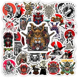 Japanese Samurai Stickers Bushido Evil Ghost Demon Mask Cool DIY Gift for Motorcycle Helmet Drawing Board Guitar Phone Stickers