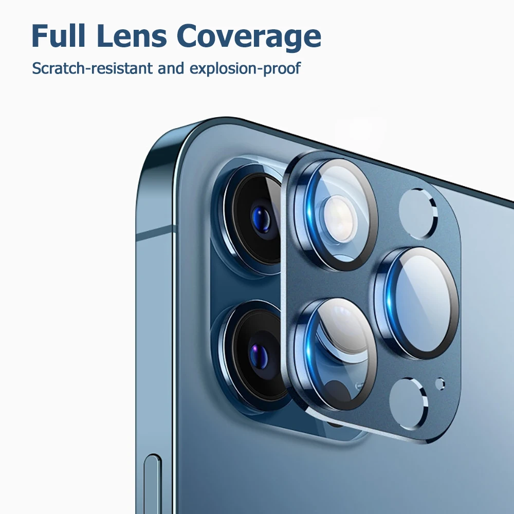 Metal Tempered Glass Cover Camera Protector For iPhone 17 Air 16 Pro Max 15 Plus 14 13 Mini 12 11 Protection Phone Accessories view 4