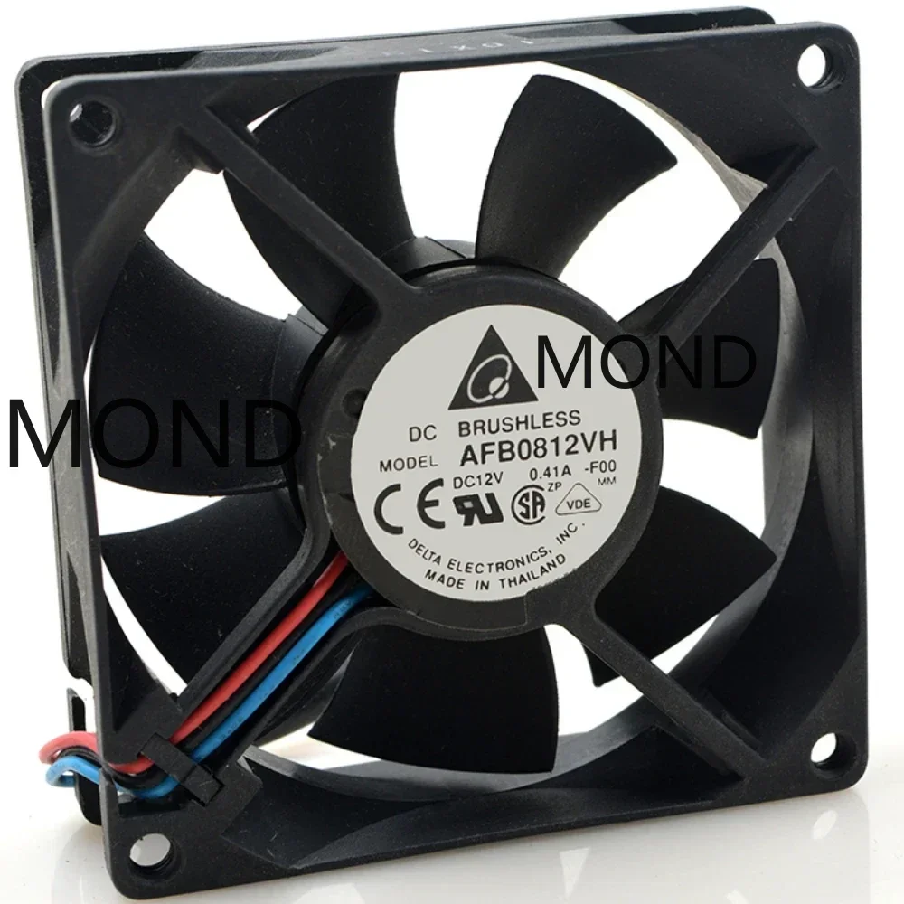 Delta AFB0812VH 8025 DC 12V 0.41A 8CM High Air Dual Ball Cooling Fan New