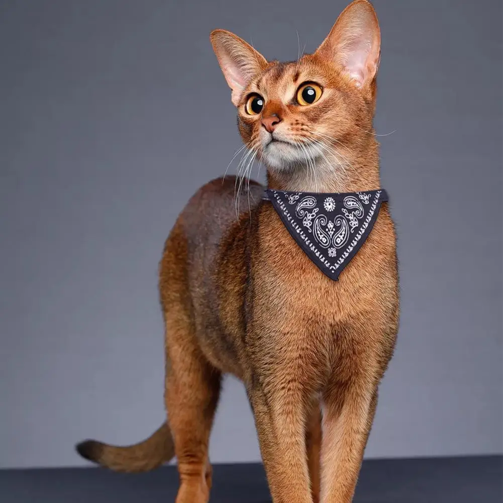 犬と猫のためのエスニックスタイルの唾液ワイプ,調節可能なネッカチーフ,バンダナの襟,ペットのよだれかけ,スタイリッシュなアクセサリー