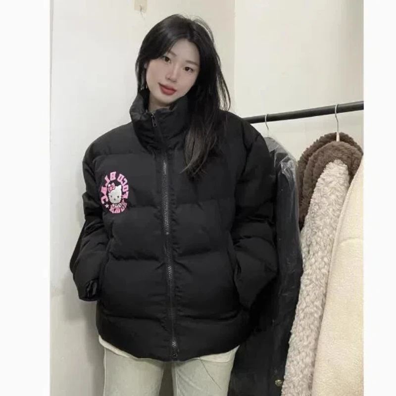 Sanliou HelloKitty Cartoon dolce e carino vestiti di cotone ragazza inverno giacca calda allentata vestiti di cotone addensati e regali in pile