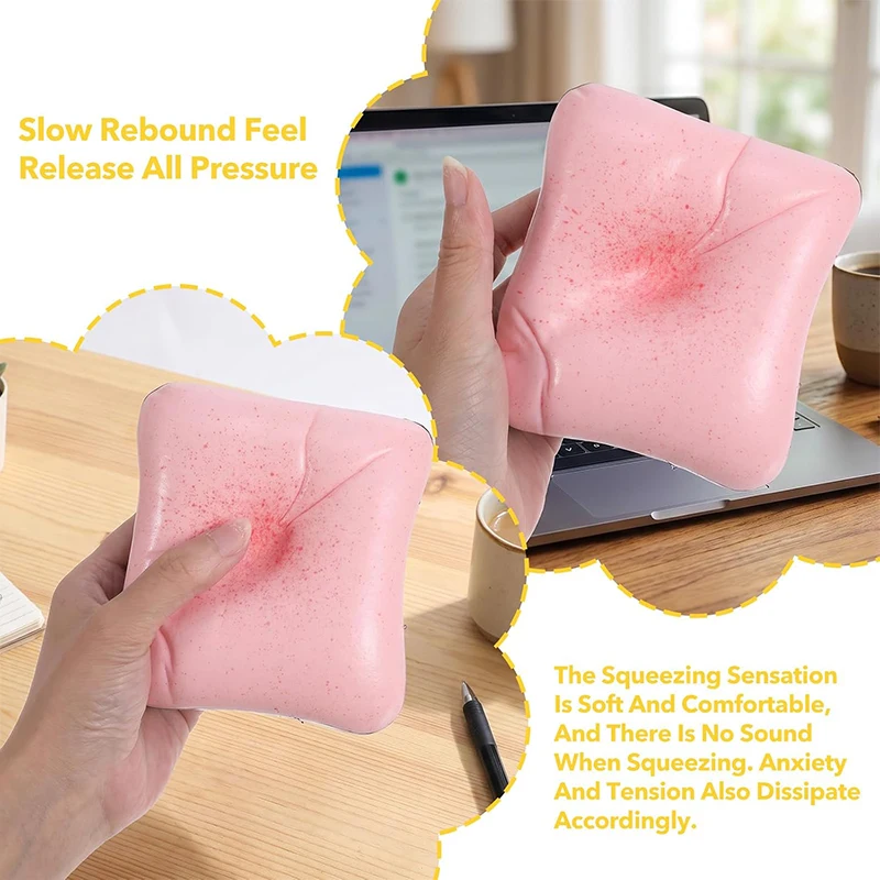 Weiches Butter-Toast-Brot Fidget-Spielzeug, weiches Stressabbau-Spielzeug, langsam aufsteigender Squeeze-Stressball, ASMR sensorisches Anti-Stress-Spielzeug – Detail 3