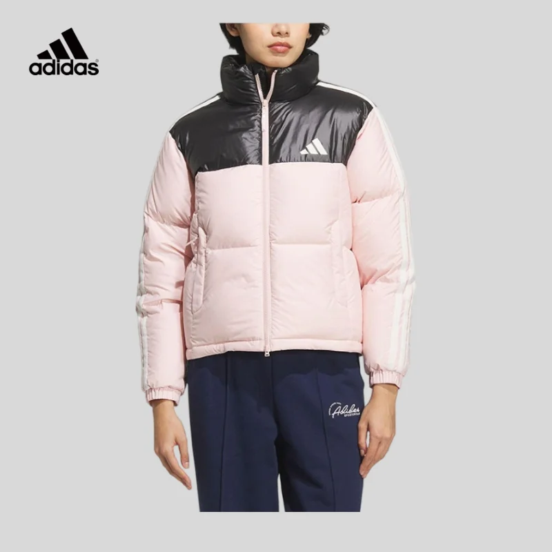 Adidas2026 Autumn Women's Casual Stand-up Collar Warm Down Jacket KC2483