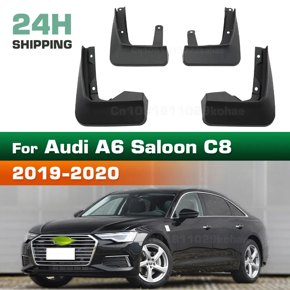 For Audi A6 Saloon S-Line Sport C8 2019~2020 Fender Mudflaps Splash Guards Mudguards Mud Flaps car Accessories