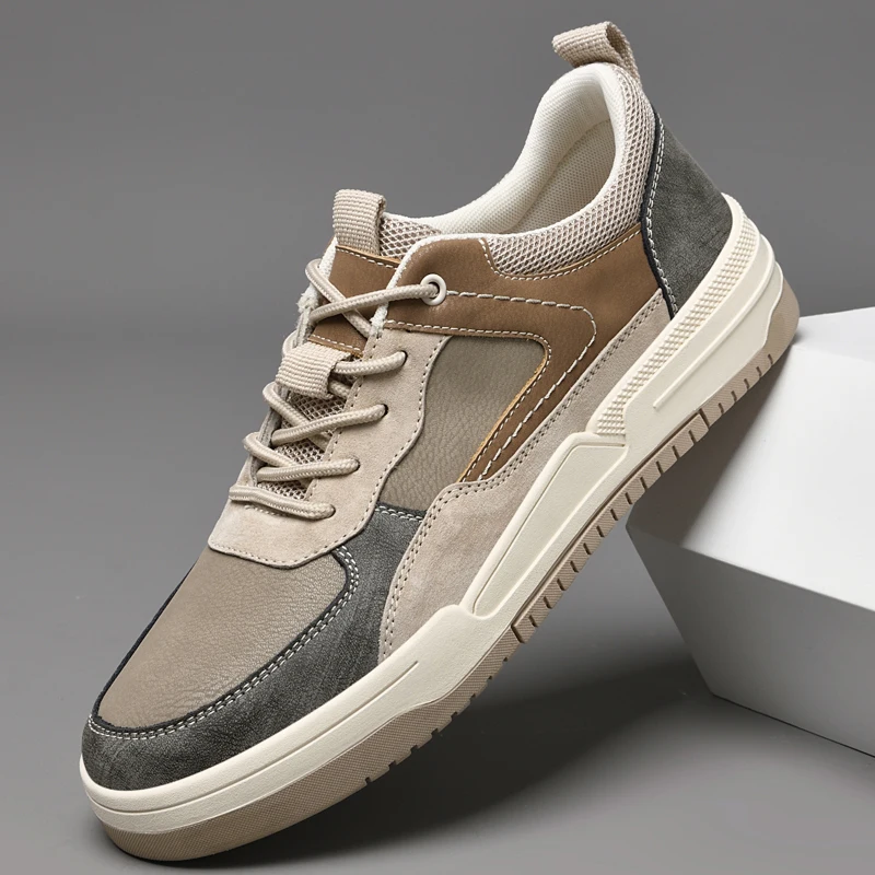 

Classic Brand Mountaineering Shoes Thick Soled Wear-resistant Men's Leather Casual Shoes Simple New Men's Oxford Shoes Lace Up