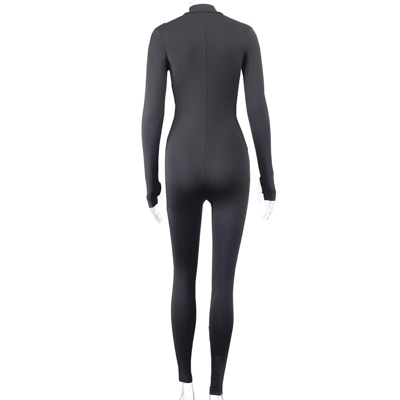 تمتد سليم اللياقة البدنية تجريب نحيل حللا المرأة الصلبة س الرقبة طويلة الأكمام زمم الخوخ الوركين اليوغا وزرة ثوب فضفاض غير رسمي #3