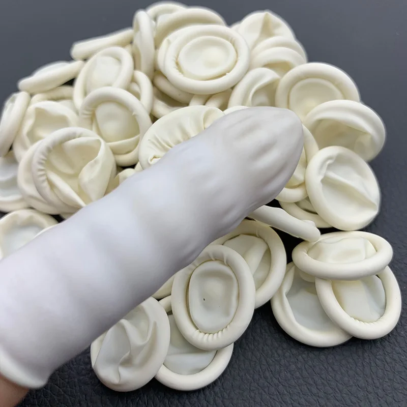 200 قطعة أطراف الأصابع واقية إصبع مسمار الفن اللاتكس إصبع المهد مكافحة ساكنة المتاح إصبع المهد ساعة أداة إصلاح لصانع الساعات