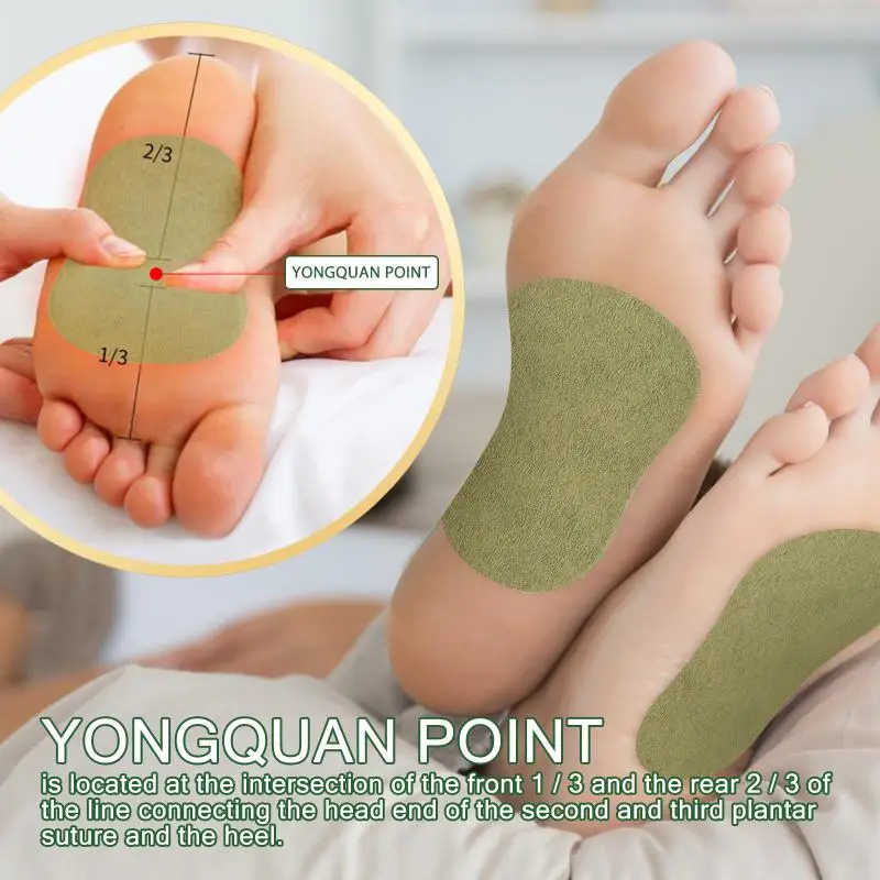 Foot Detox Patches Relieve Stress Help Sleeping Body Toxins Cleansing Weight Loss Foot Care Wormwood Ginger Detox Pad