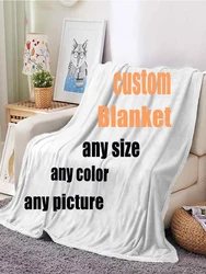 Boblkt Sofa New Customized Blanket Personalized Photo Blanket Gift Customized Text Picture And Your Design