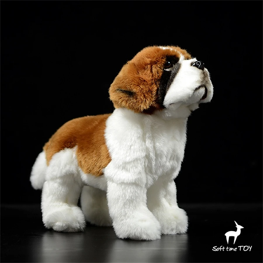 

Saint Bernard Dog High Fidelity Anime Cute Plushie Sheep Dog Plush Toys Lifelike Animals Simulation Stuffed Doll Kawai Toy Gifts