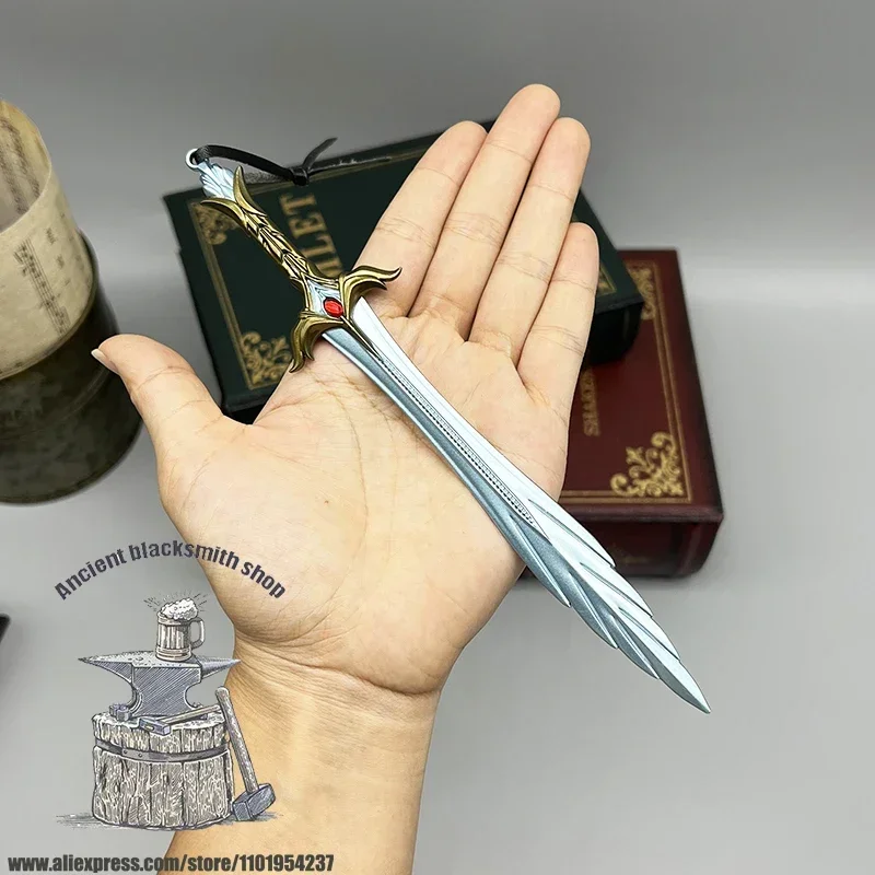 21cm Chillrend Sword Jarl The Elder Mercer Frey Scrolls 5 TES5 Périphériques de jeu Ornement de maison Modèle d'arme en métal Collection Jouets Dropshipping Vente en gros Vente chaude Cadeaux Nouvelle arrivée Cadeau Li