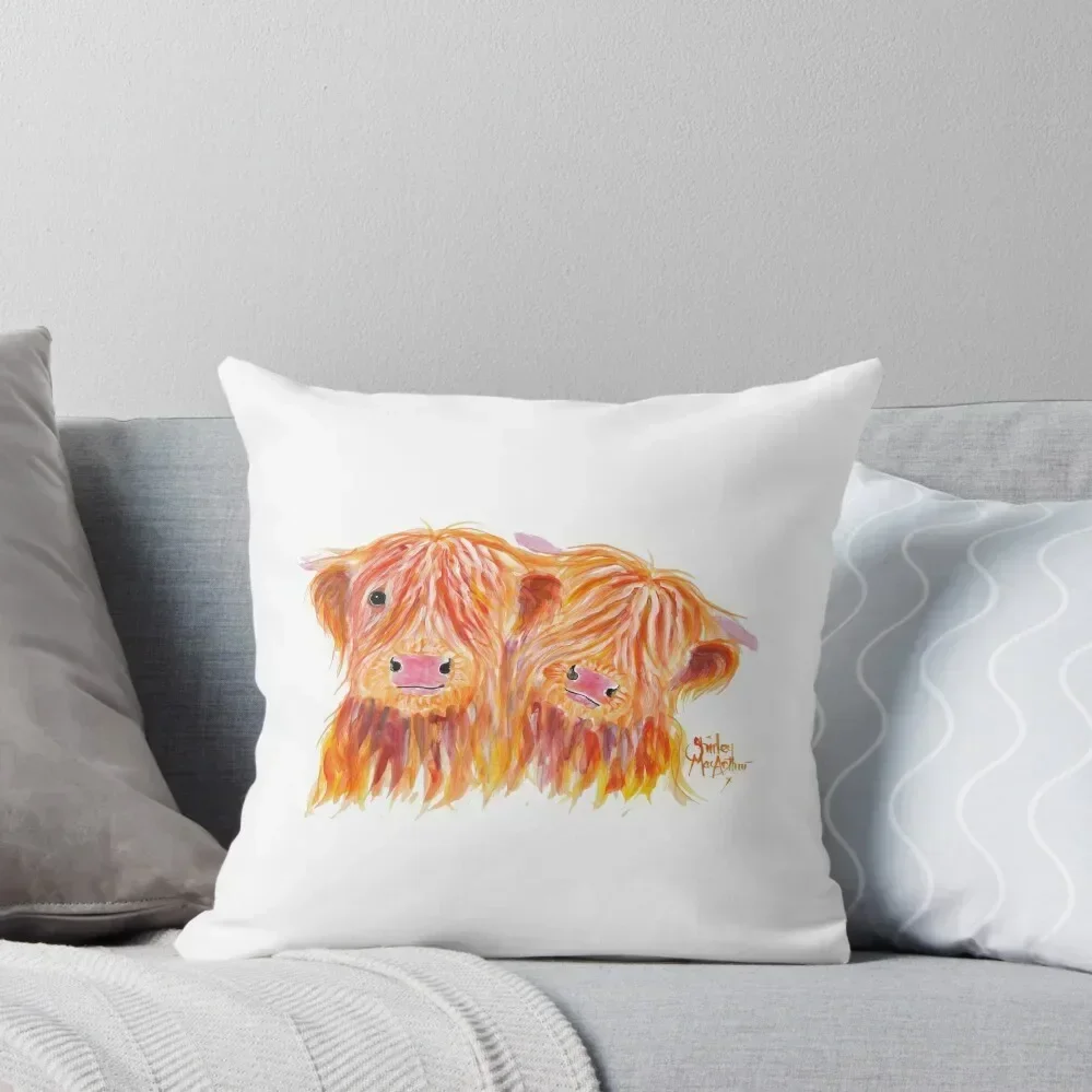 HIGHLAND COWS 'BUDDIES' By Shirley MacArthur Throw Pillow Christmas Pillowcase home decor items Cushion Cover For Sofa pillow