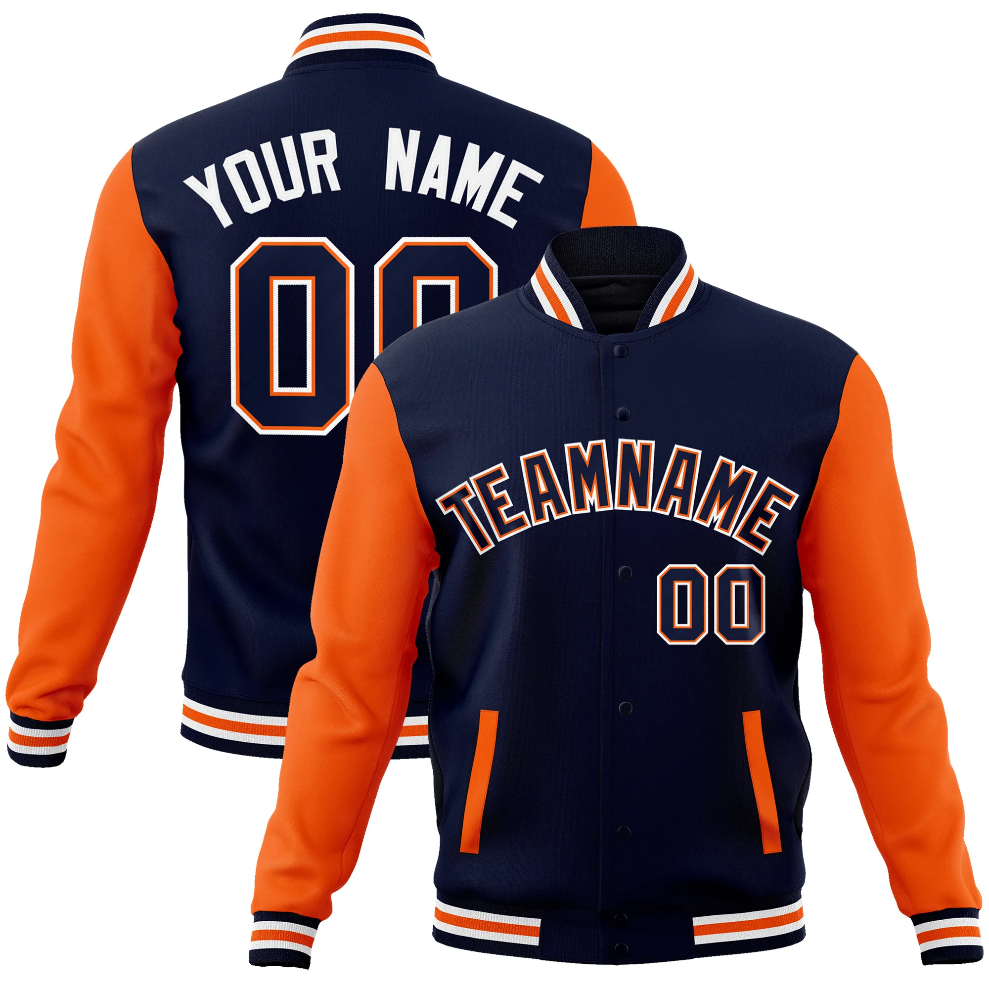 Custom Baseball Jacket Personalized Stitched Letter Name Number Cotton Letterman Varsity Jacket For Adults