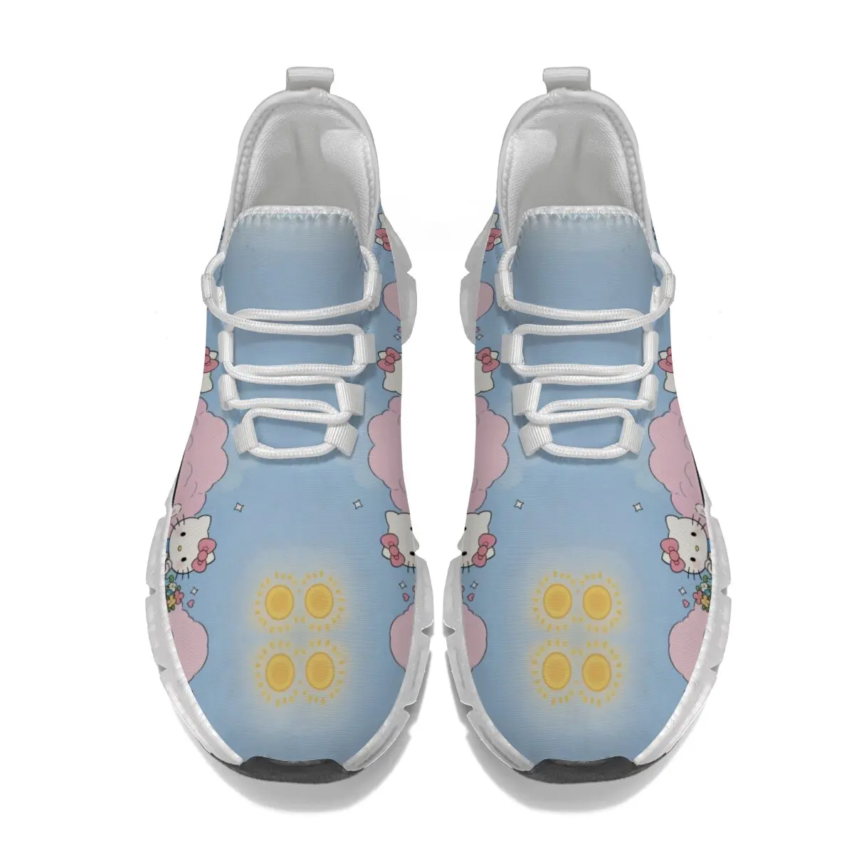 ديزني Kawaii مرحبا كيتي طباعة أحذية رياضية النساء الراحة أحذية تنس الرجال تشغيل التدريب الرياضي أحذية للمشي للجنسين #5