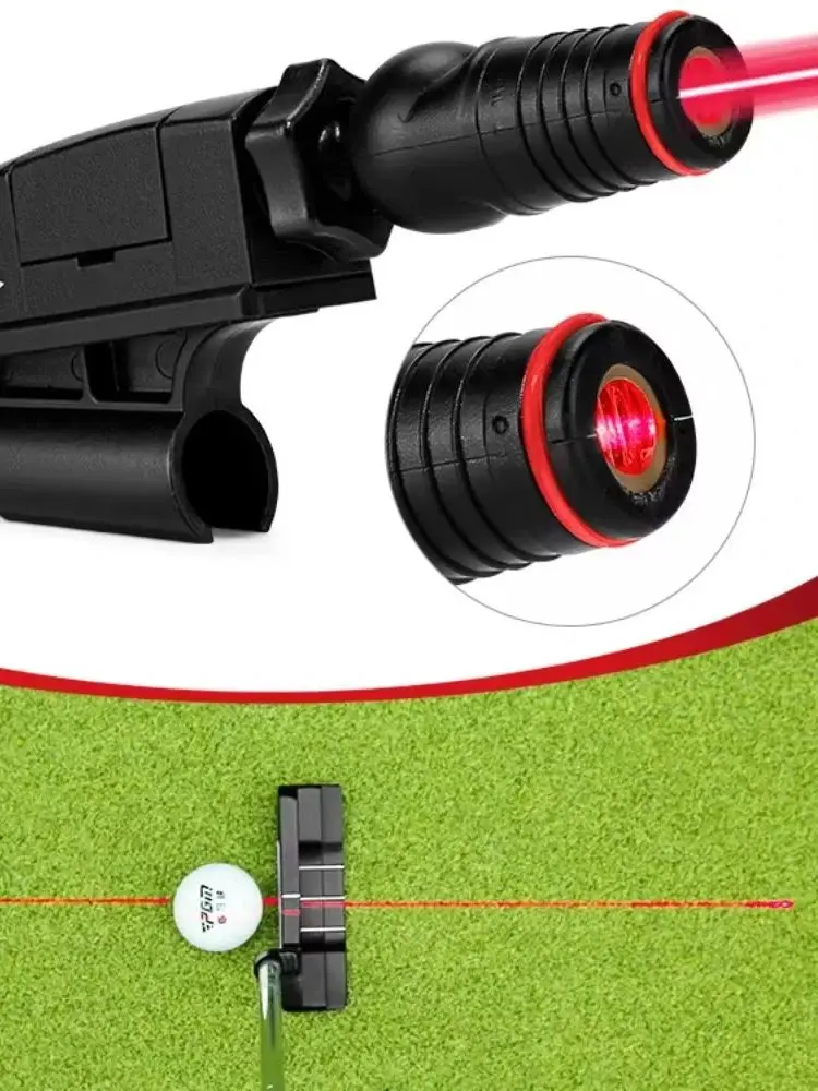 Laserowy celownik do puttera golfowego, przyrząd do celowania, do nauki w pomieszczeniach, liniowy laser, laser do puttingu golfowego, pomoc treningowa do puttingu. — zdjęcie 2