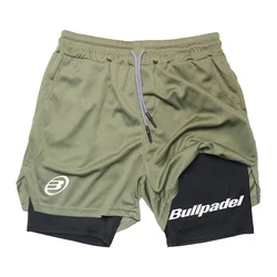 Nieuwe Heren Padel Sportshorts Zomer Mannelijke Ademende Tennisshorts Sneldrogende Badmintonbroek Outdoor Running Sportkleding