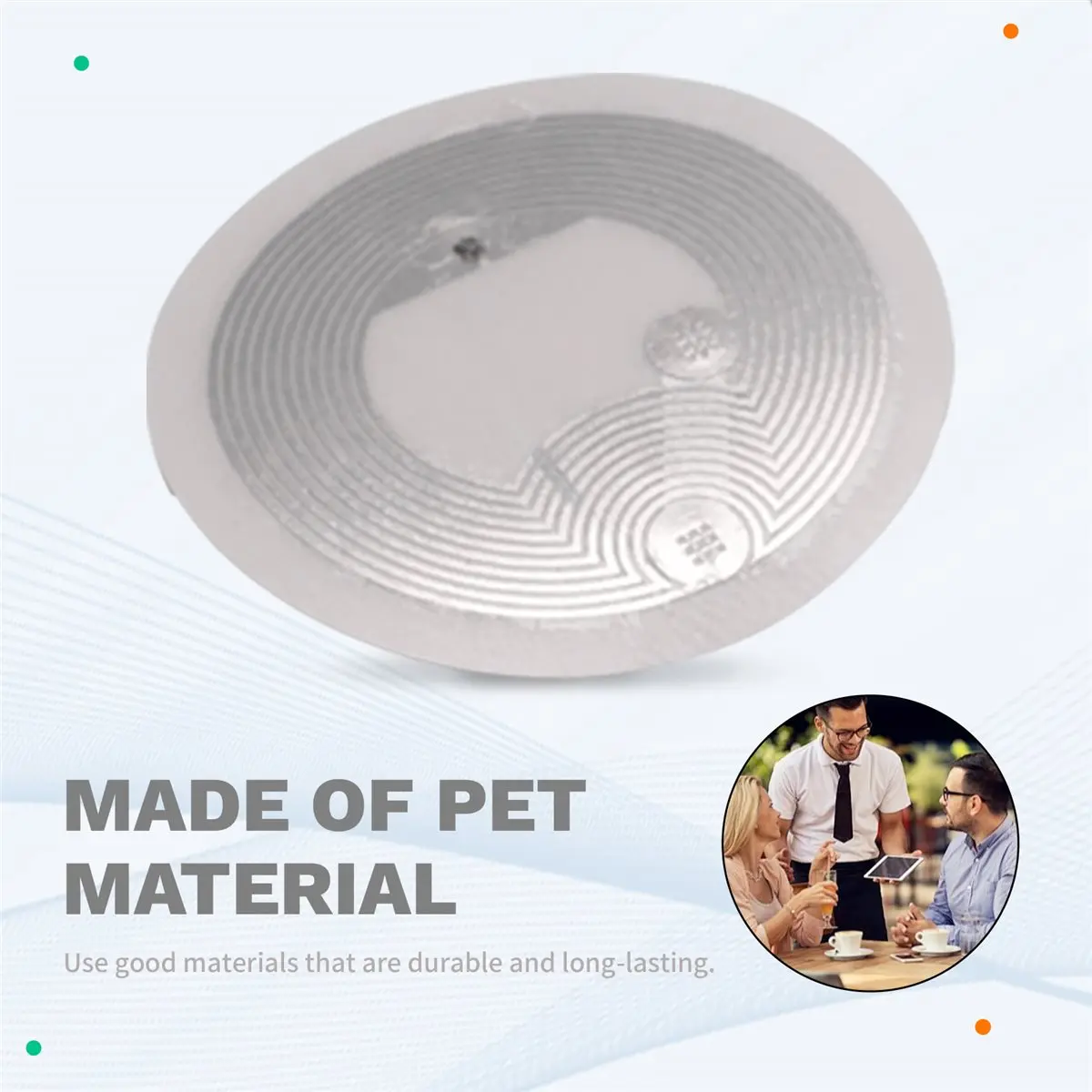 

Набор из 50 NFC-стикеров Ntag216, NFC-метки Ntag216, NFC-карты Ntag216, 13,56 МГц, 888 байт памяти